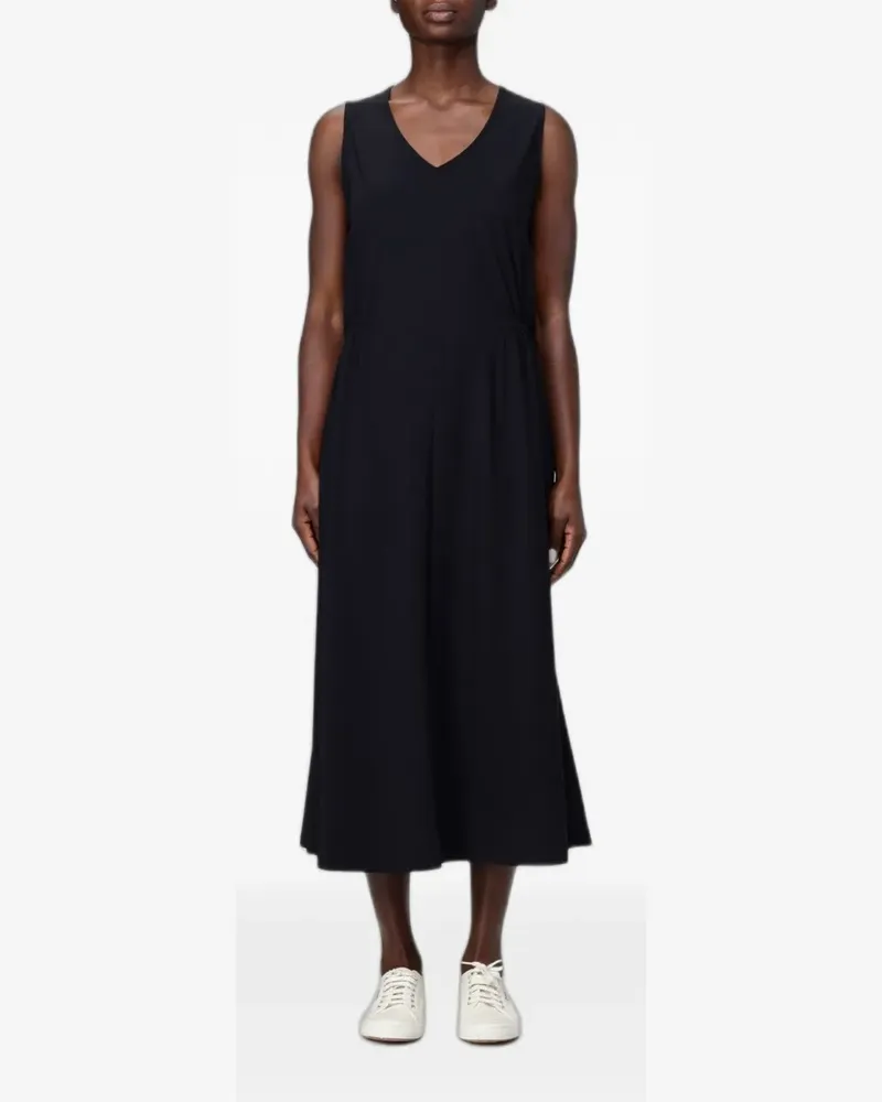 Colmar sleeveless V-neck midi dress - Schwarz Schwarz