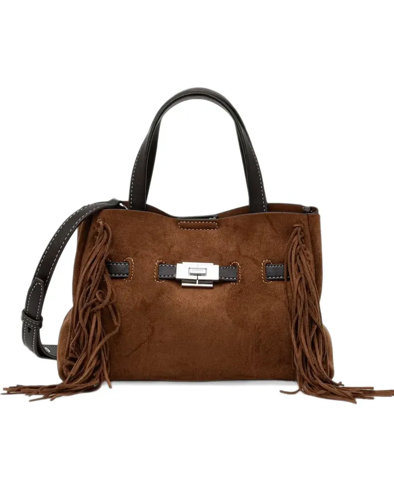DKNY Handtasche mit Fransen - Braun Braun