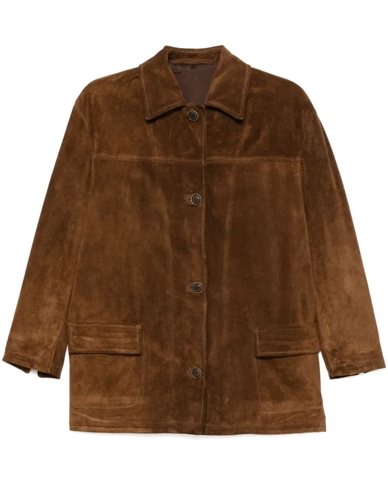 Salvatore Santoro Jacke aus Wildleder - Braun Braun