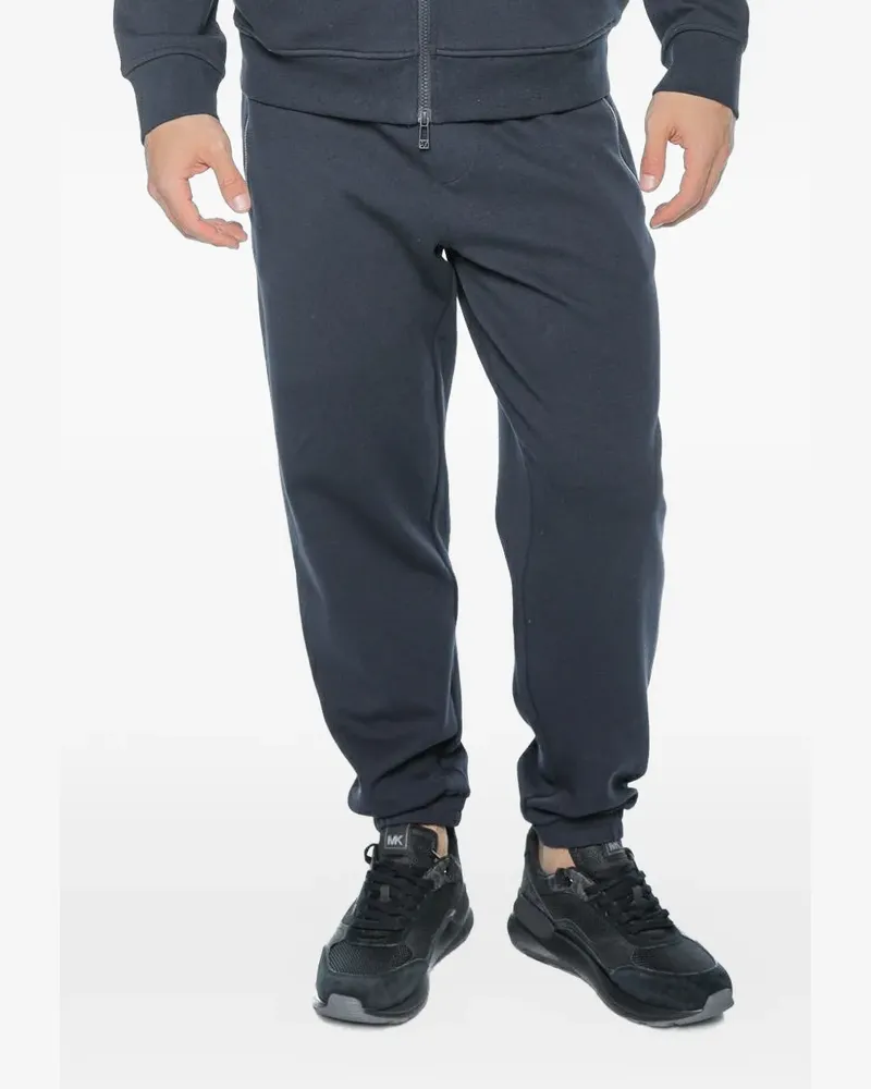 Armani Exchange logo-patch track pants - Schwarz Schwarz