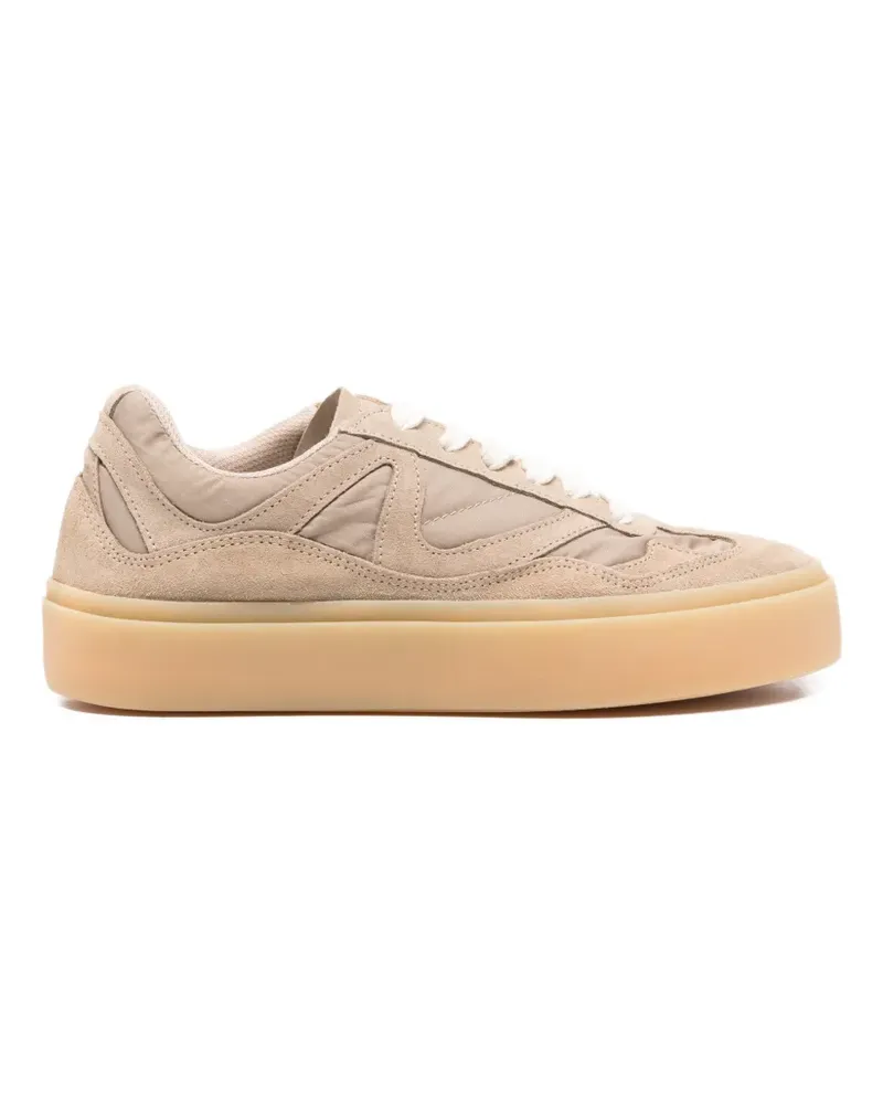 INUIKII panelled low-top sneakers - Nude Nude
