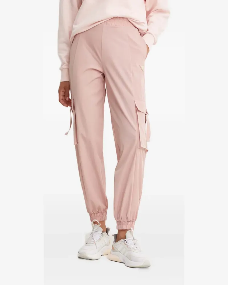 Guess cargo-pocket track pants - Rosa Rosa