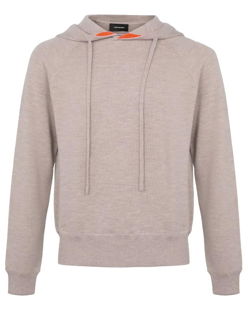 Yves Salomon Gestrickter Hoodie B3172
