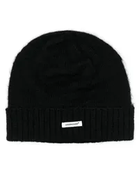 Undercover Umschlag-Beanie mit Logo-Applikation Schwarz