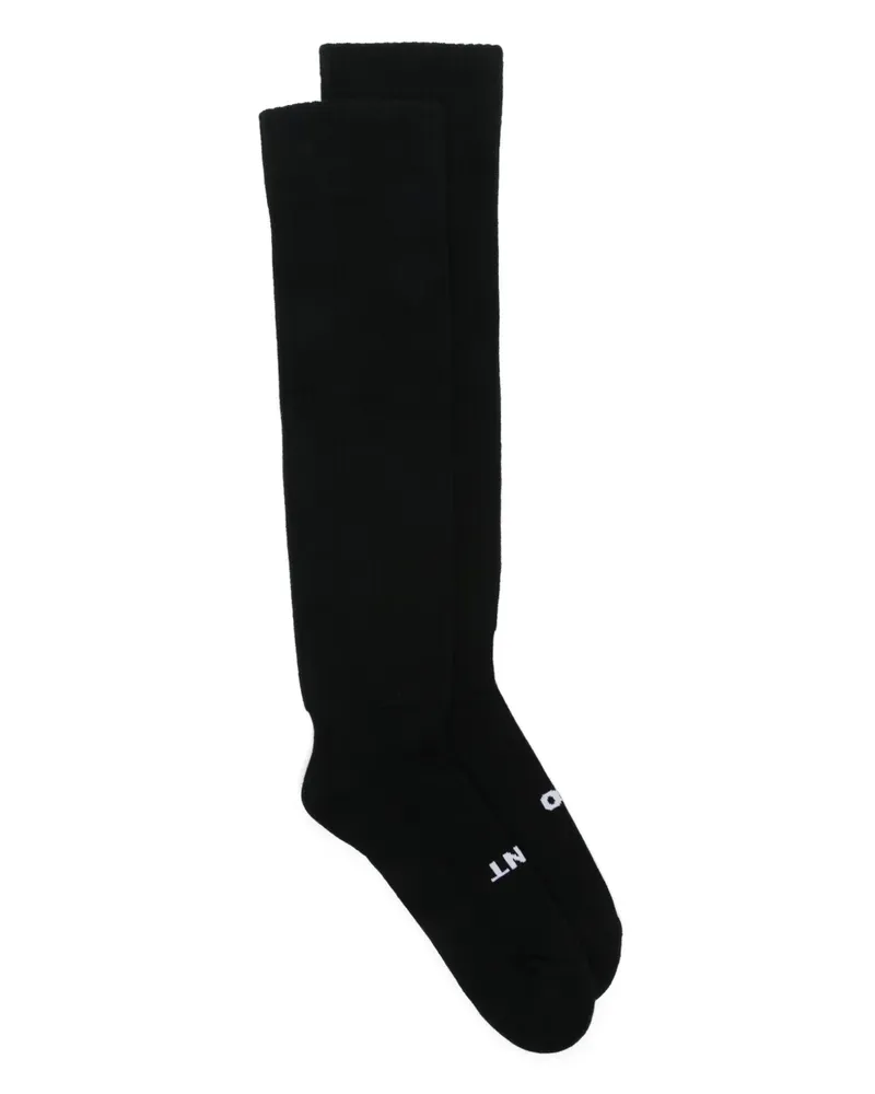 Rick Owens Socken mit Intarsien-Motiv - Schwarz Schwarz
