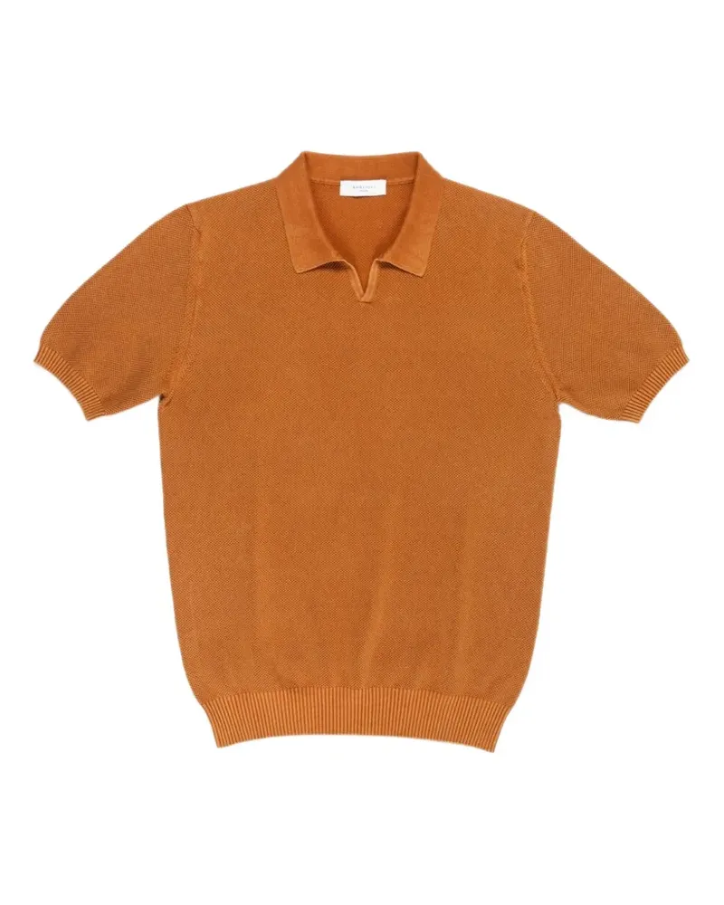Boglioli fine-knit polo shirt - Orange Orange