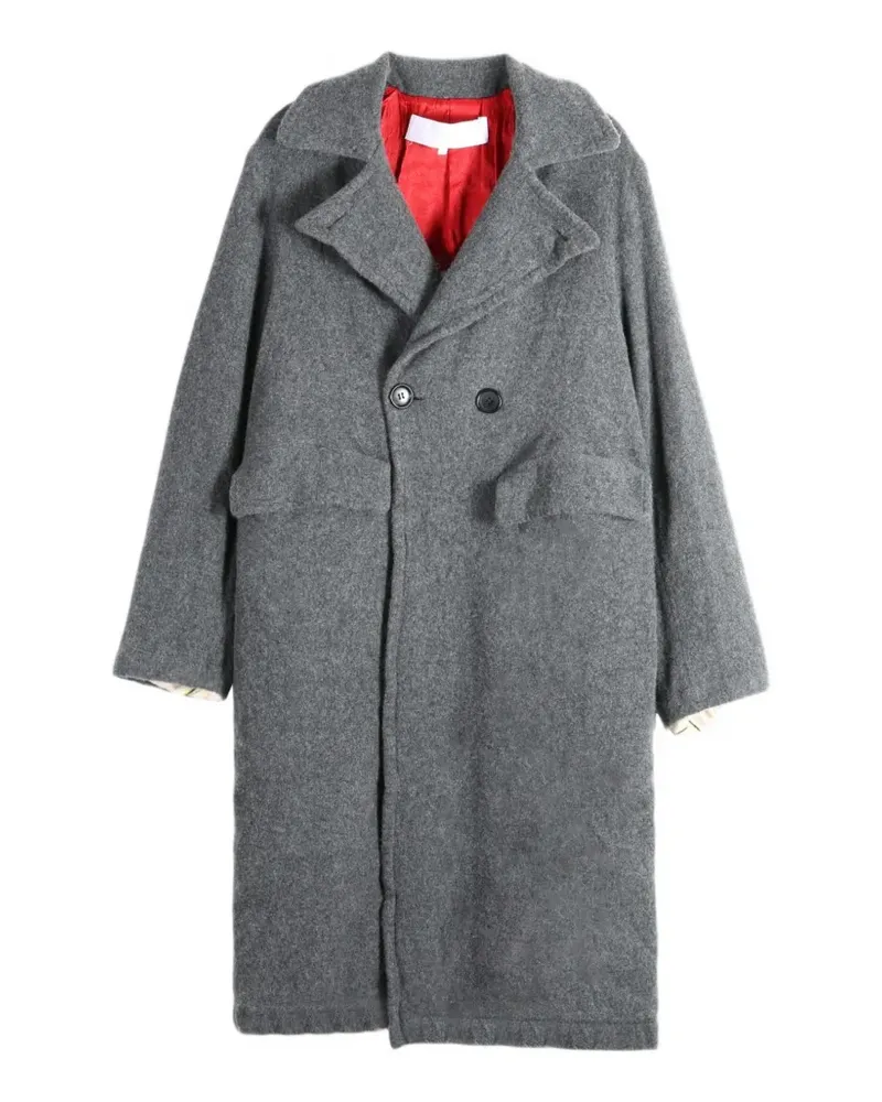 Comme des Garçons double-breasted notched-lapels coat - Grau Grau