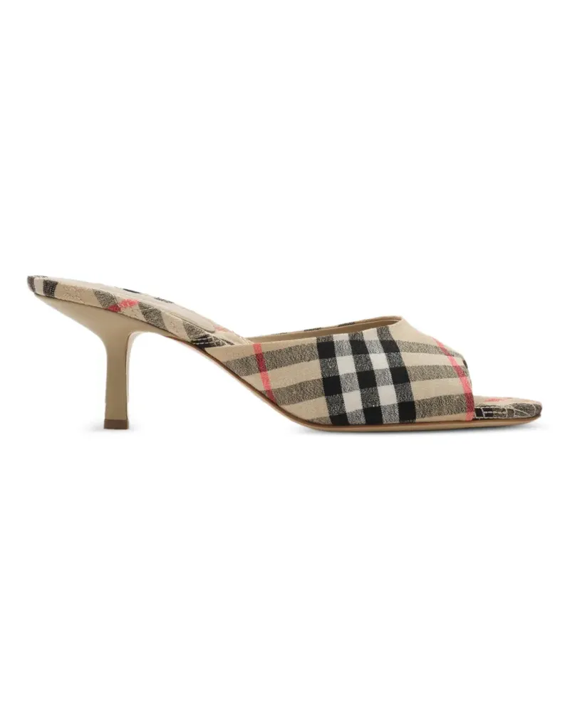 Burberry Check Mews low sandals​ - Nude Nude
