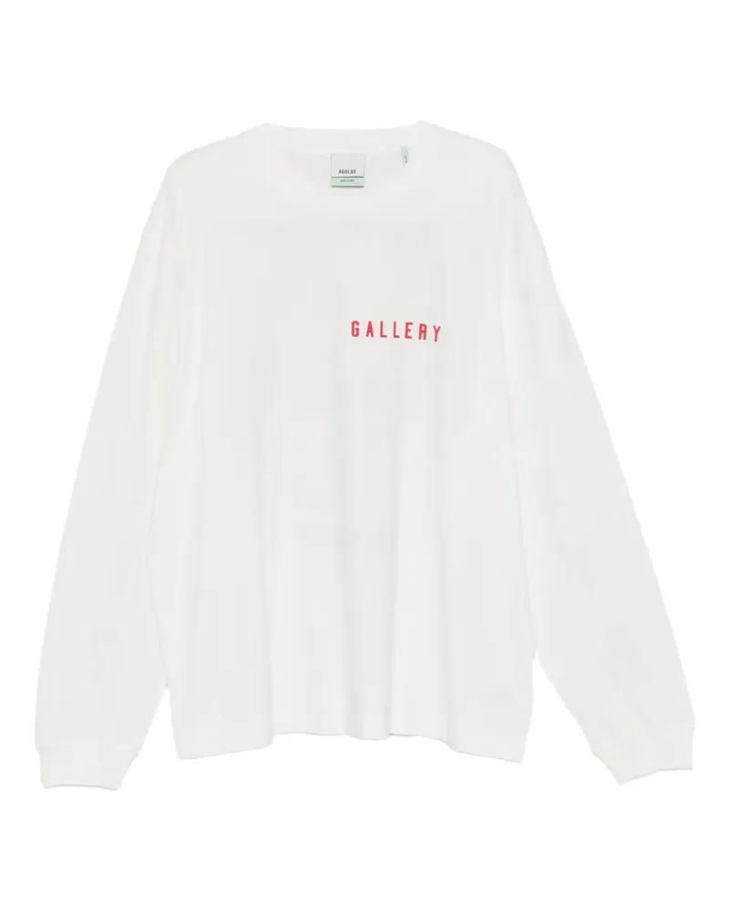 AGOLDE Klassisches Langarmshirt - Weiß Weiß