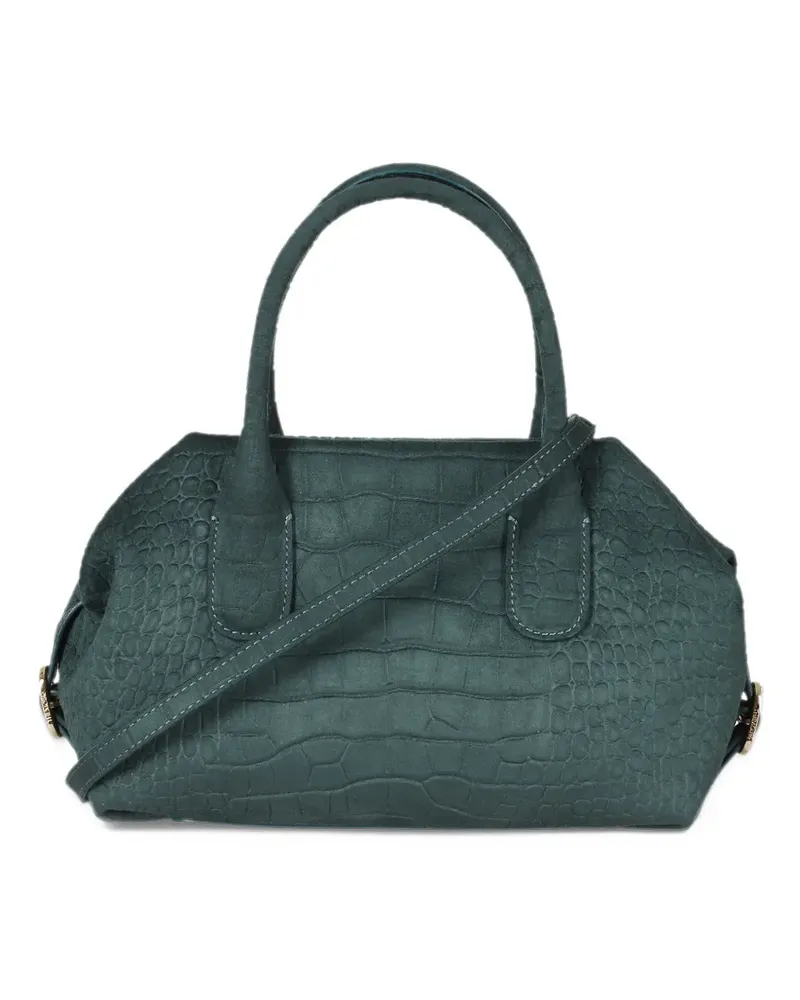 THEMOIRÈ small Talia Trunk croc-effect tote bag - Grün Grün