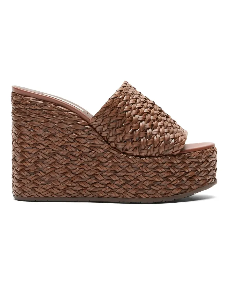 Casadei Suncity woven wedge sandals - Braun Braun