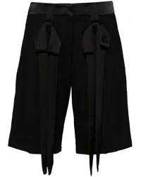 David Koma Shorts mit Schleife Schwarz