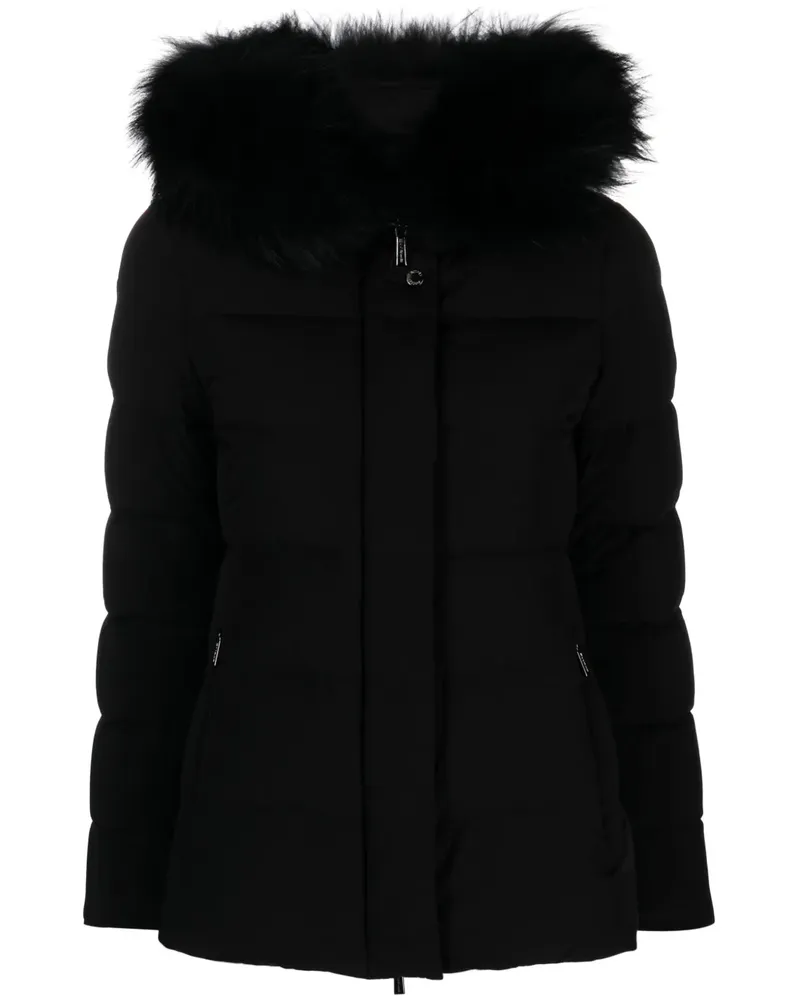 MOORER Gefütterte Kapuzenjacke - Schwarz Schwarz