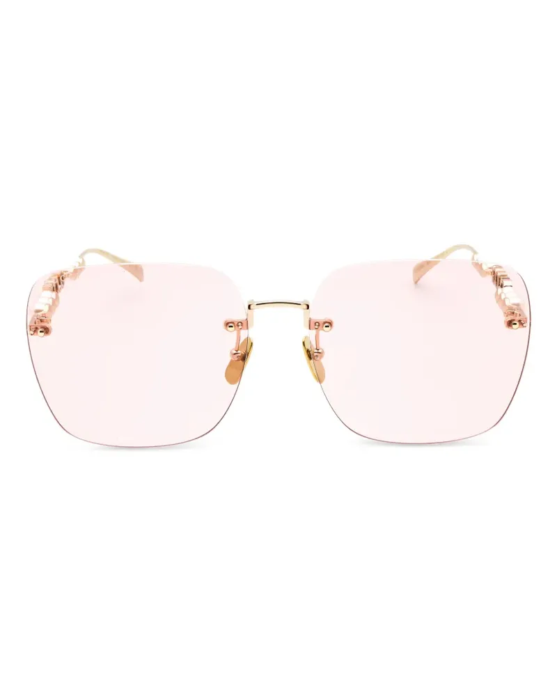 Gucci Rahmenlose Sonnenbrille - Rosa Rosa