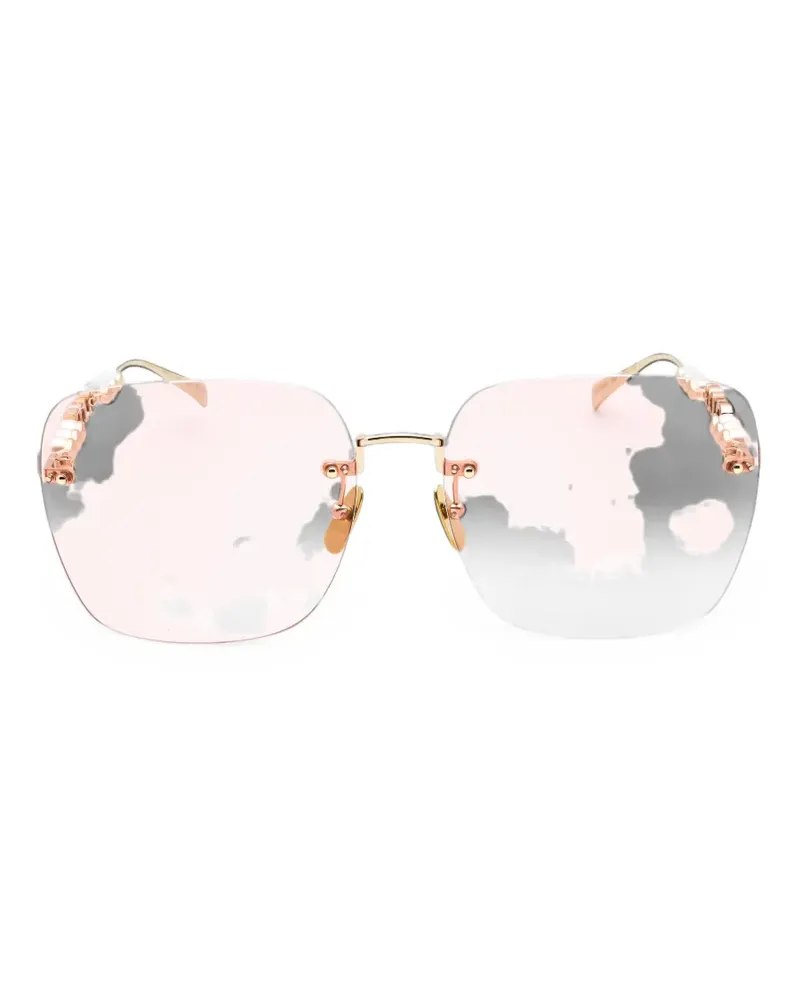 Gucci Rahmenlose Sonnenbrille - Rosa Rosa