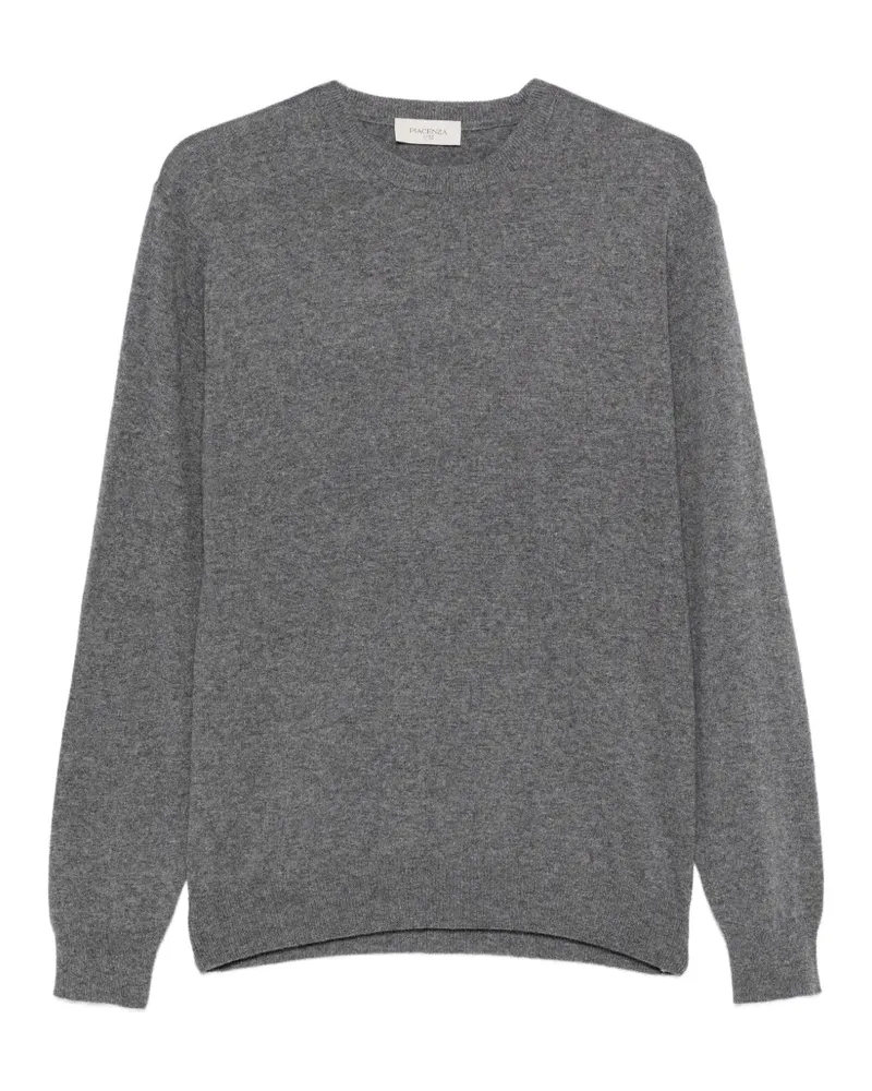 Piacenza Cashmere Pullover mit Rundhalsausschnitt - Grau Grau
