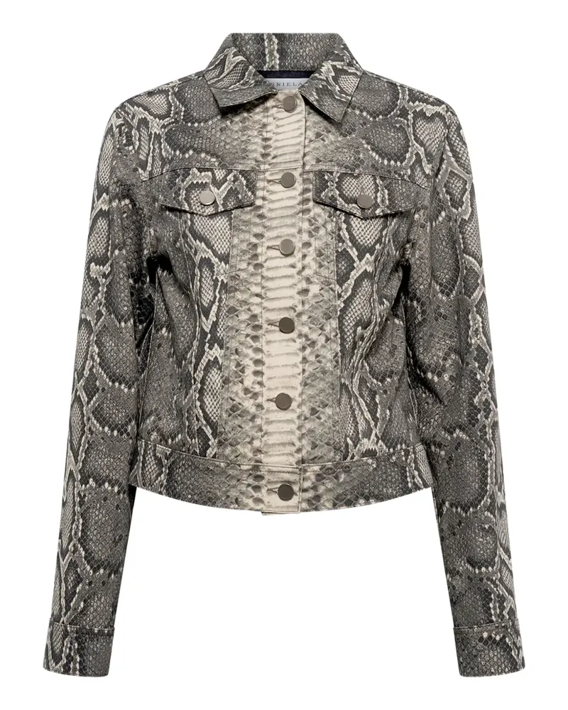 Gabriela Hearst Bronte python-print jacket - Grau Grau