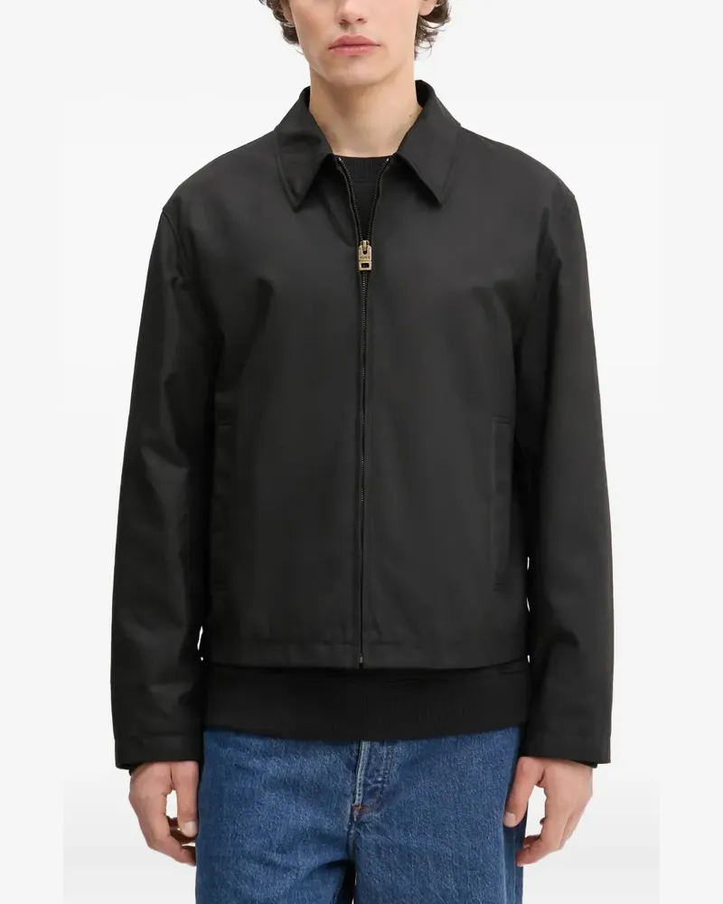 HUGO BOSS Jacke mit Reißverschluss - Schwarz Schwarz