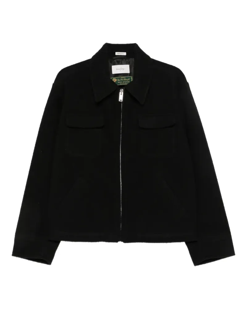 Second/Layer Jefe woven bomber jacket - Schwarz Schwarz