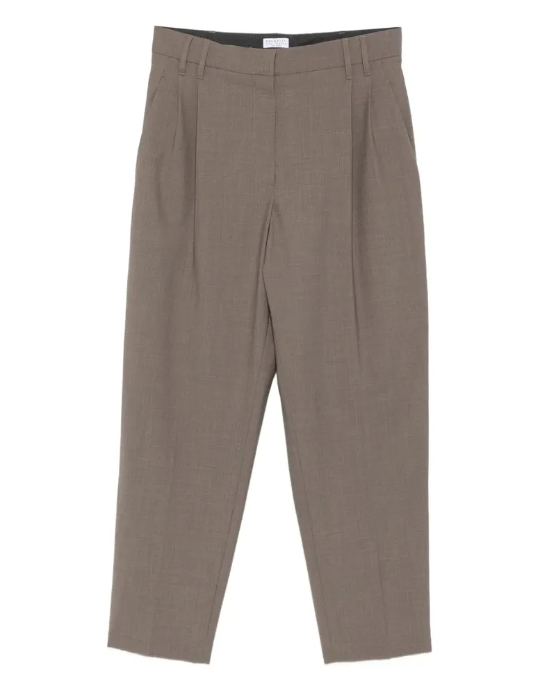 Brunello Cucinelli Hose mit Bundfalten - Braun Braun
