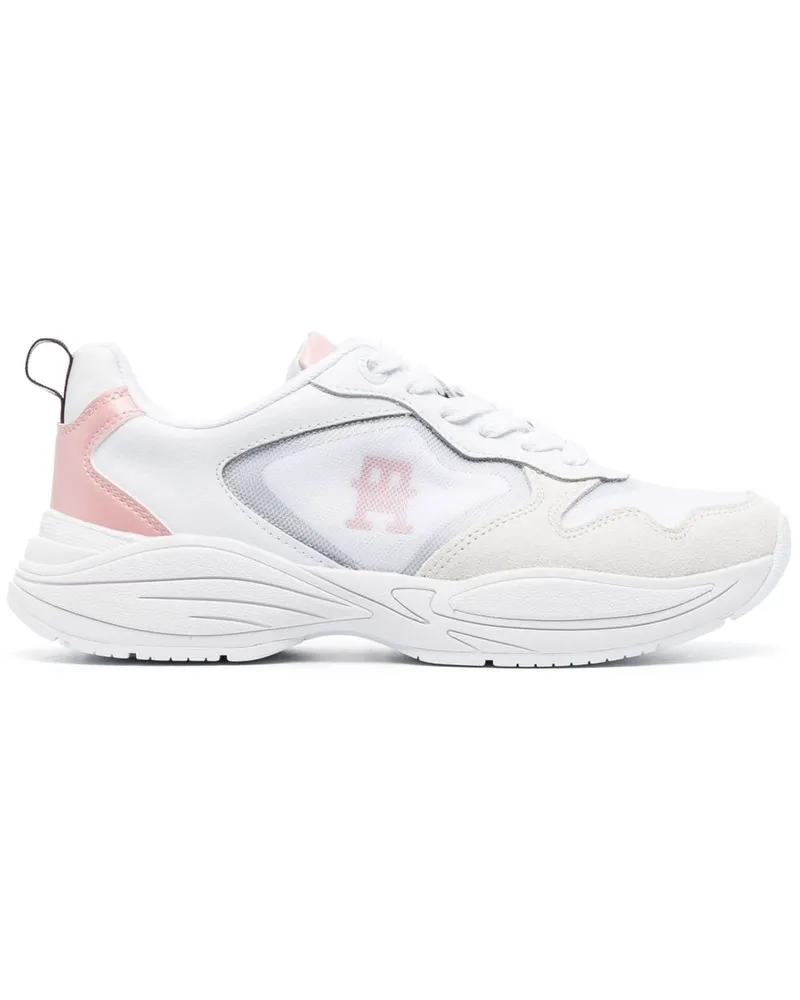 Tommy Hilfiger Sneakers mit Logo-Verzierung - Weiß Weiß