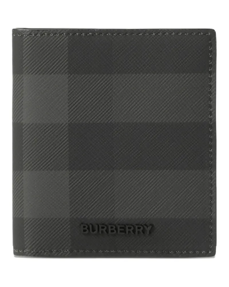 Burberry Check folding card case - Grau Grau