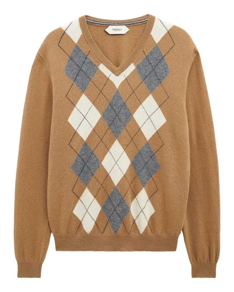 Pringle of Scotland Pullover mit V-Ausschnitt - Nude Nude