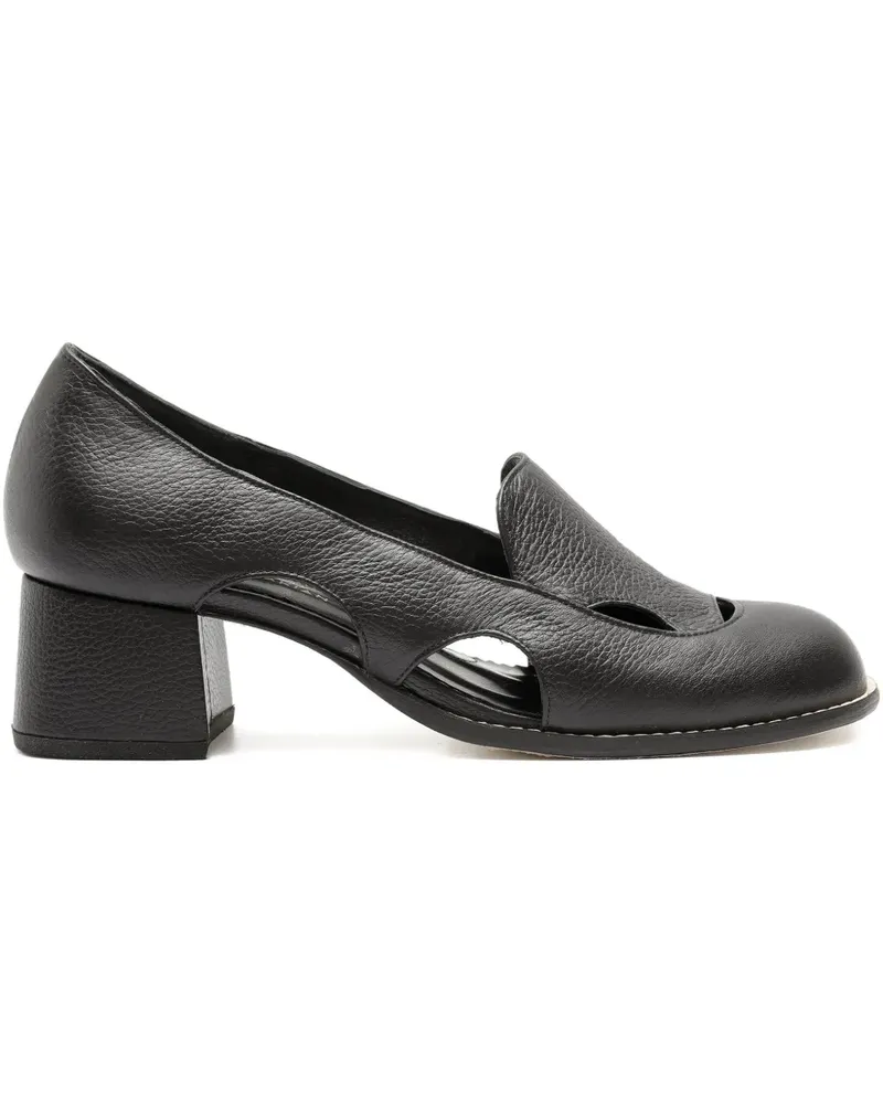 Sarah Chofakian 40mm Fragmento cut-out pumps - Schwarz Schwarz
