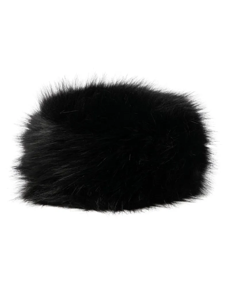 UNREAL FUR Natasha Hut aus Faux Fur Schwarz