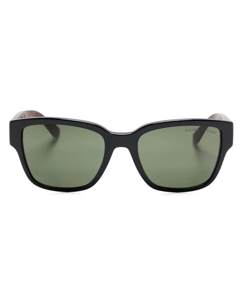 Ralph Lauren Sonnenbrille mit eckiger Form - Schwarz Schwarz