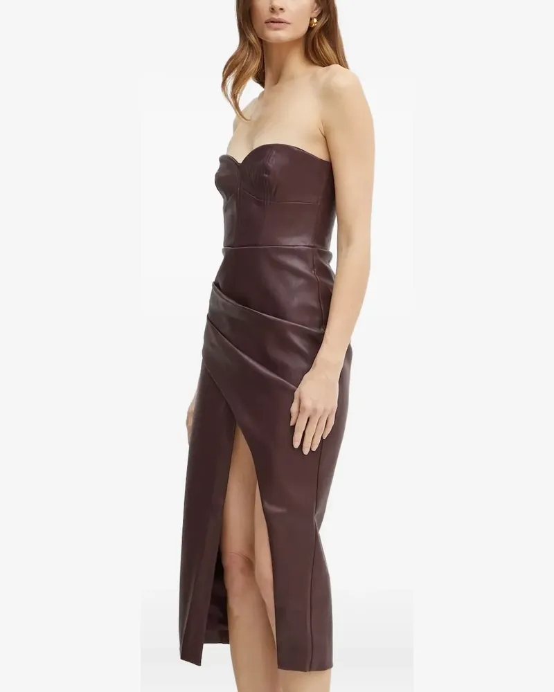 Bardot Drapiertes Kai Midikleid - Rot Rot
