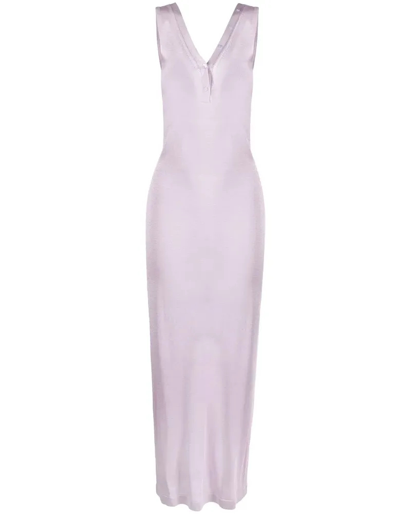 Tom Ford Strickkleid mit V-Ausschnitt - Violett Violett