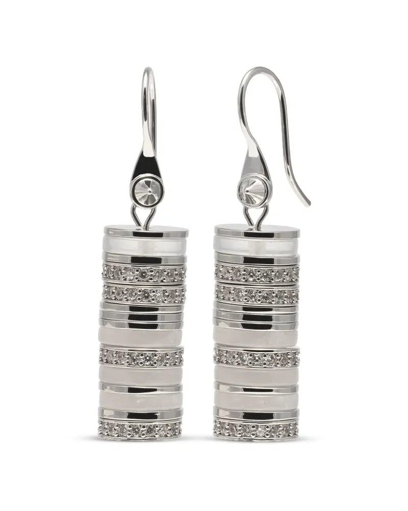 Eddie Borgo Lenox Hängeohrringe mit Pavé - Silber Silber