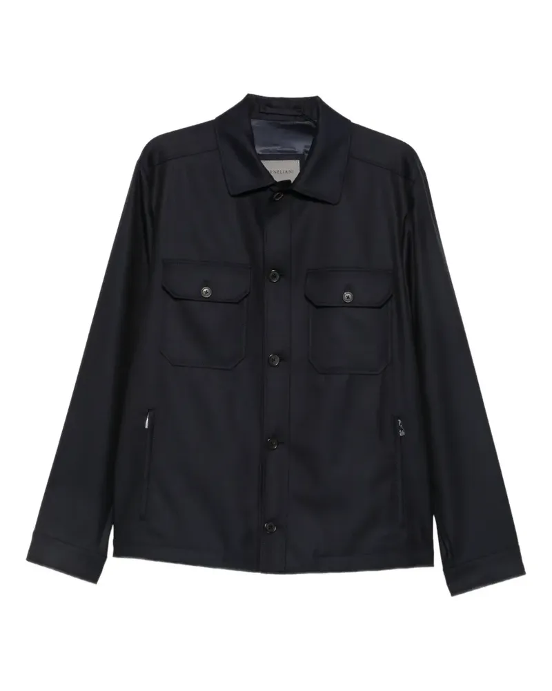 Corneliani Jacke mit Knopfverschluss - Blau Blau