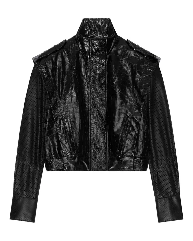 Givenchy Bikerjacke aus Leder - Schwarz Schwarz