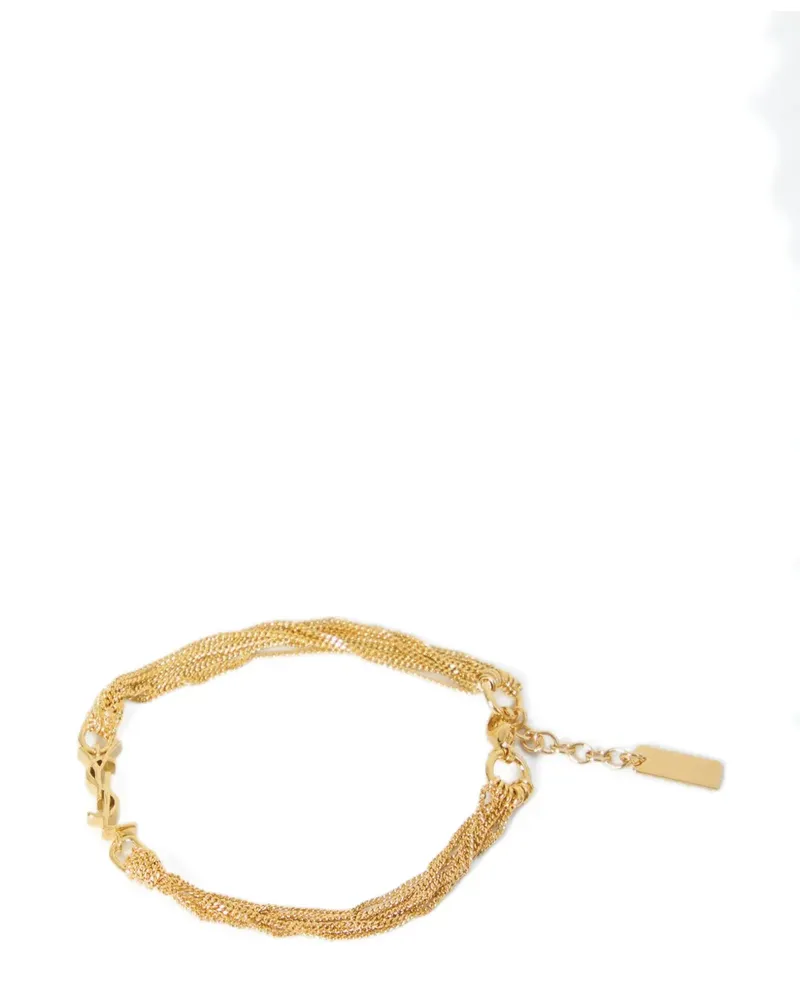 Saint Laurent Cassandre tassel bracelet - Gold Gold