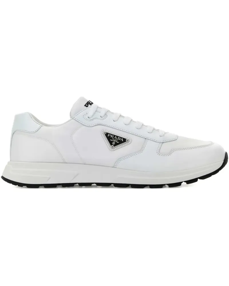 Prada Sneakers mit Triangel-Logo - Weiß Weiß