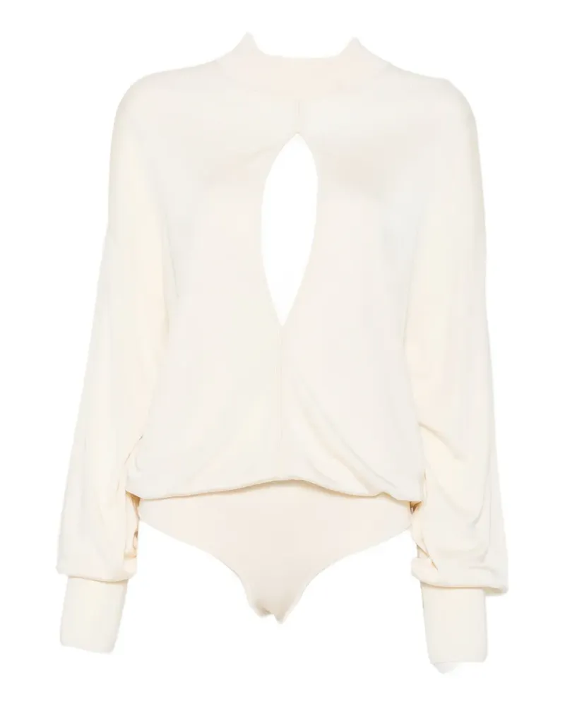 GALVAN Fontana cutout bodysuit - Nude Nude