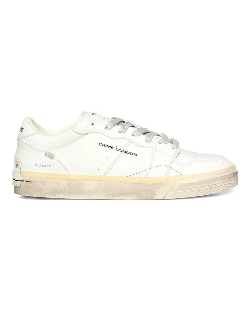 Crime Playoff logo-print sneakers - Weiß Weiß