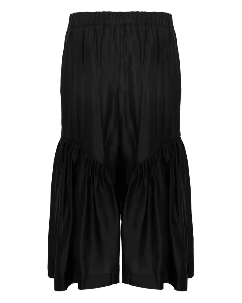 Renli Su ruffled trousers - Schwarz Schwarz