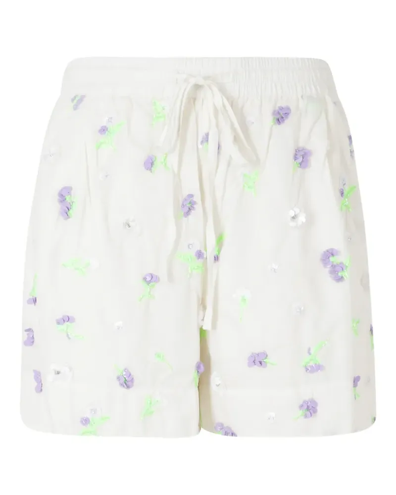 Essentiel Jelena sequin-embellished shorts - Weiß Weiß
