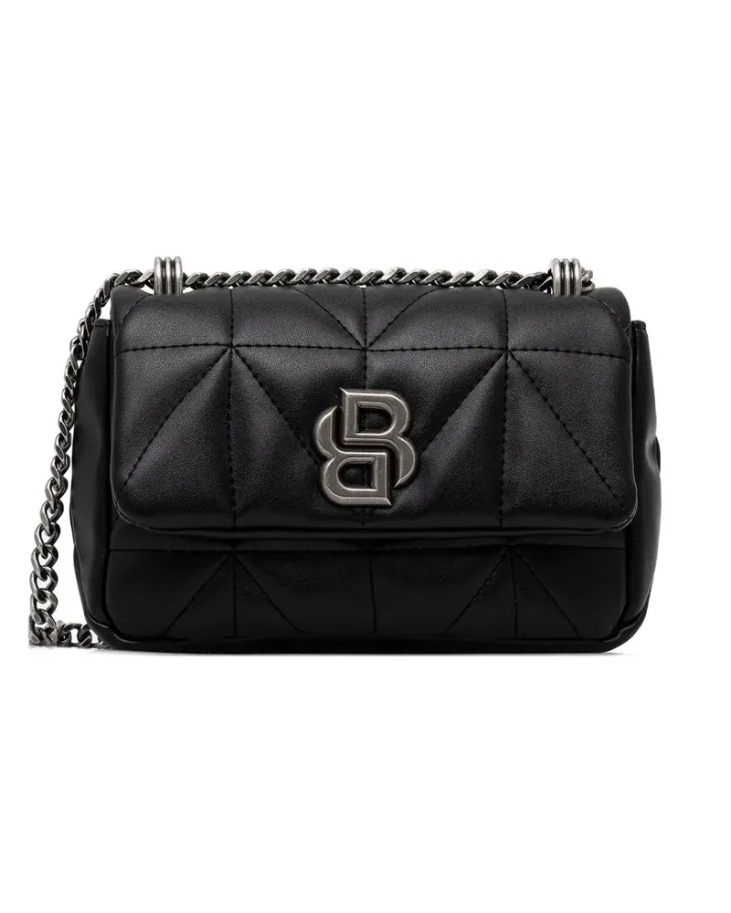 HUGO BOSS quilted logo shoulder bag - Schwarz Schwarz