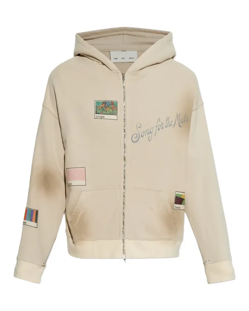 Song For The Mute Hoodie mit Print - Nude Nude