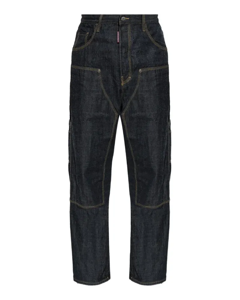 Dsquared2 Baggy Carpenter-Jeans in japanischer Waschung - Blau Blau