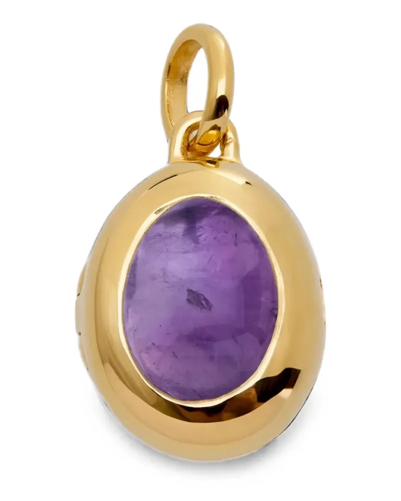 Monica Vinader February Birthstone Halskette - Gold Gold