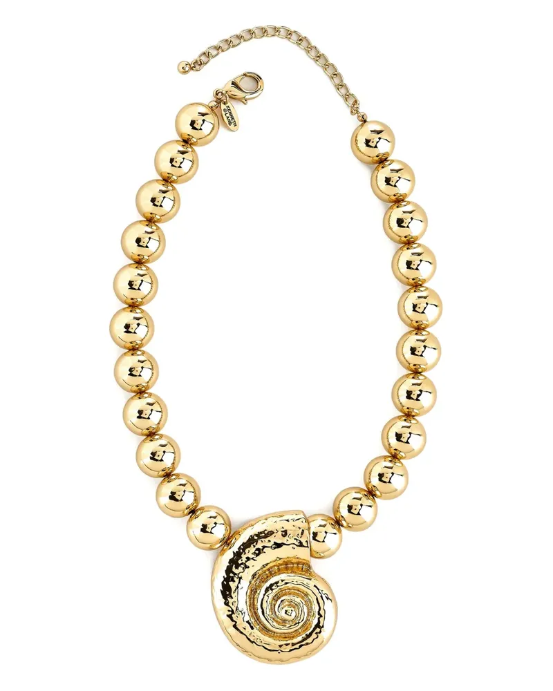 Kenneth Jay Lane Halskette mit Muscheln - Gold Gold