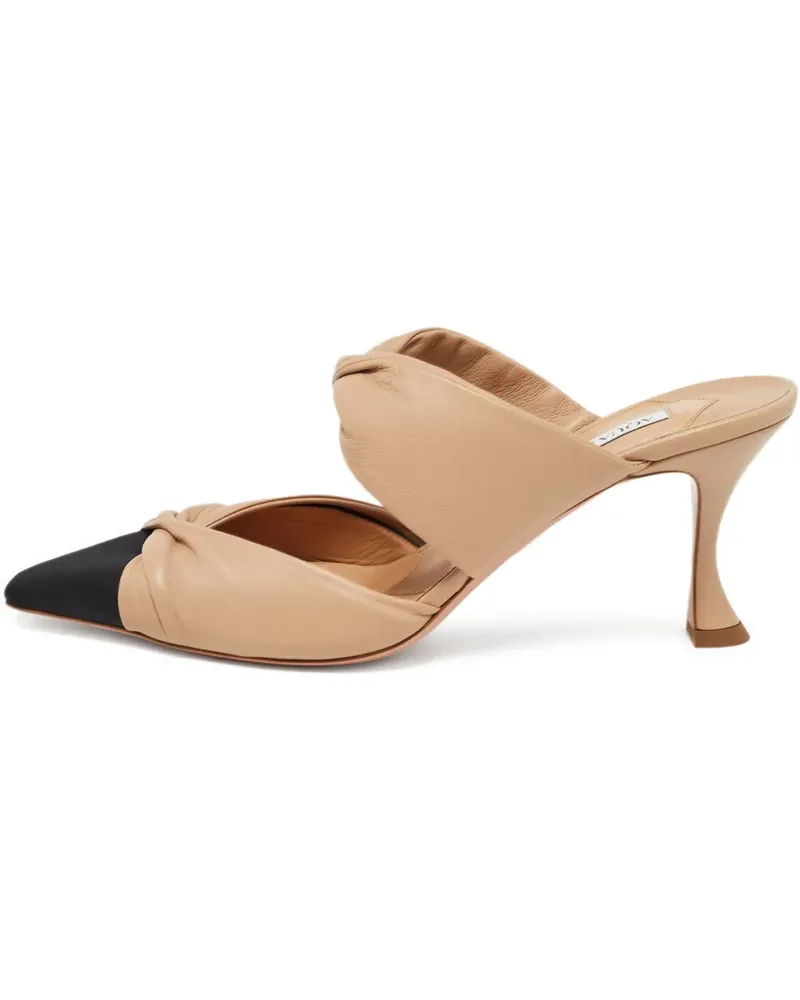 Aquazzura Twist Mules 85mm - Nude Nude