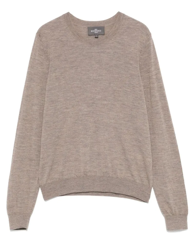 Eric Bompard Extrafeiner Pullover mit rundem Ausschnitt - Nude Nude