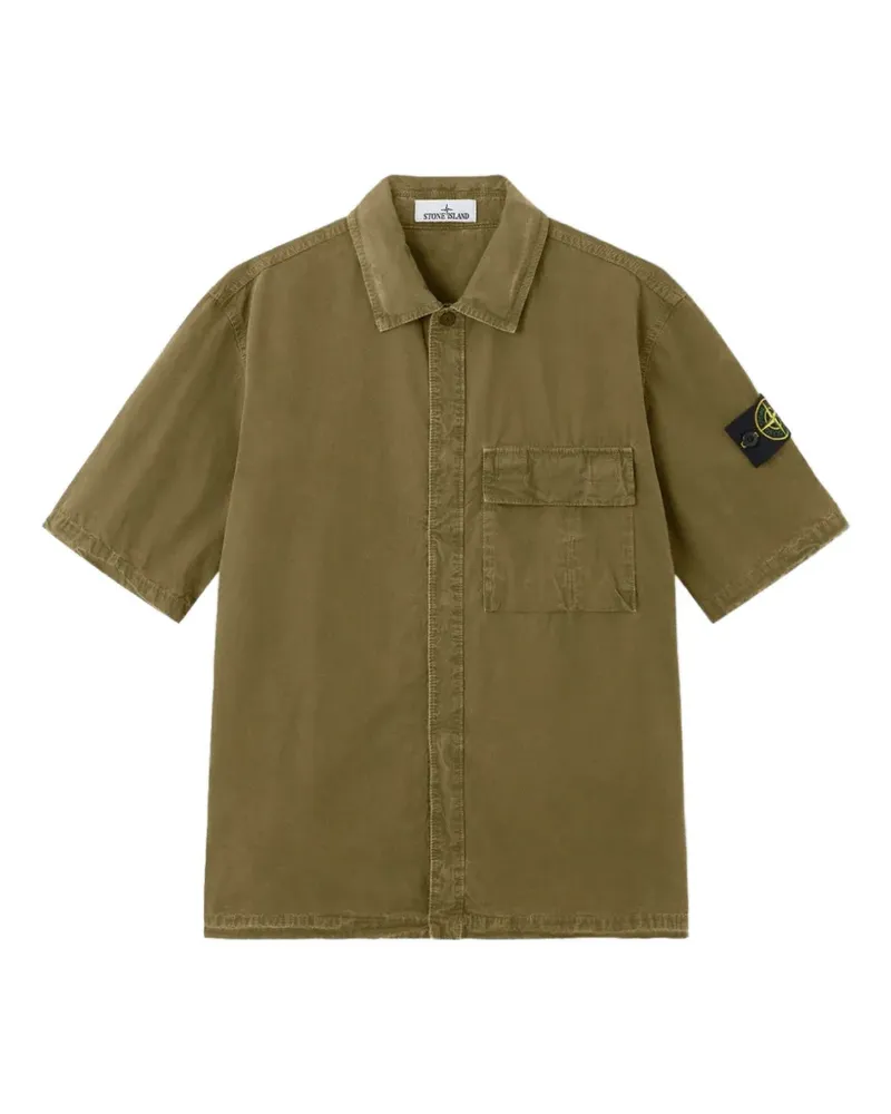 Stone Island Hemd mit Brusttasche - Grün Grün