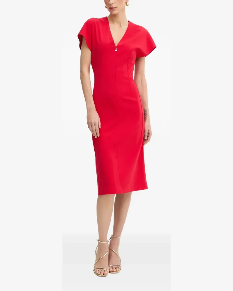 Patrizia Pepe V-neck midi dress - Rot Rot